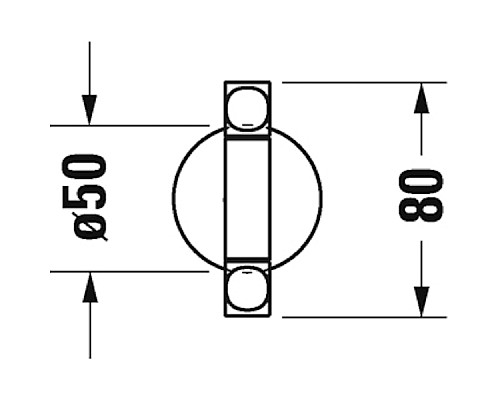 Держатель для полотенец Duravit Starck T 0099414600 Черный матовый
