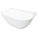 Ванна из искусственного камня Castone Эдем 170x90 с полкой Белая