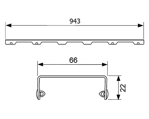 Декоративная решетка TECE drainline quadratum 601051