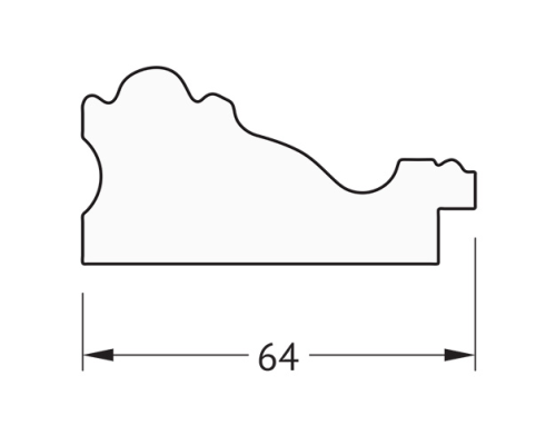 Зеркало Evoform Definite 145х55 BY 3111 в багетной раме - Версаль бронза 64 мм