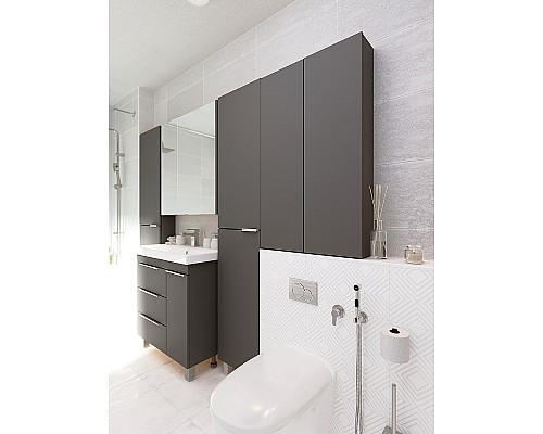 Подвесной шкаф 1MarKa Gaula 60П У92551 Графит матовый