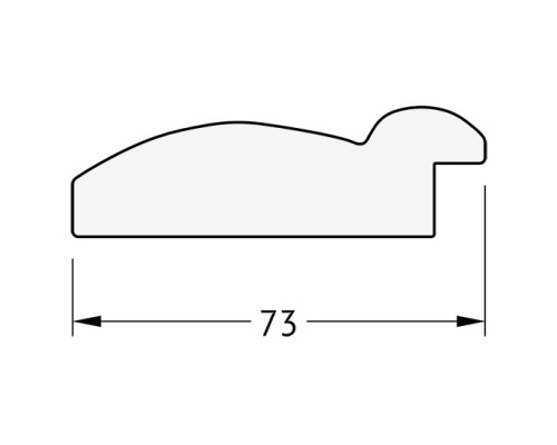 Зеркало Evoform Exclusive-G 123х53 BY 4050 с гравировкой в багетной раме - Серебряный бамбук 73 мм