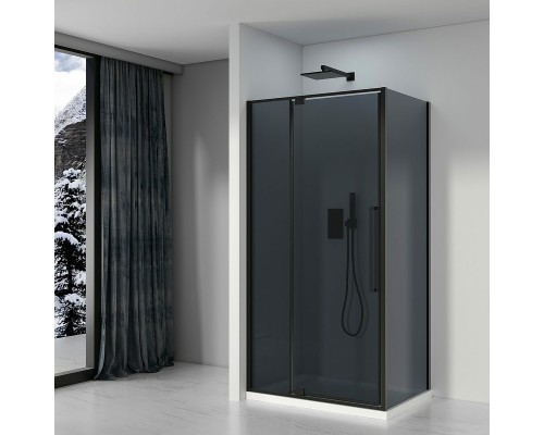 Душевой уголок Black&White Stellar Wind S812 BG 90x90 Черный матовый