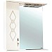 Зеркало со шкафом Bellezza Элеганс 65 L 4618610522070 с подсветкой Бежевое
