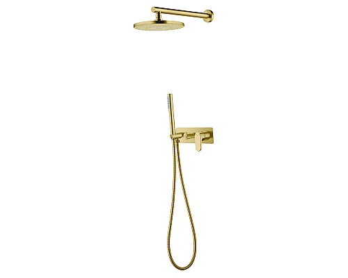 Смеситель встроенный для душа с верхней лейкой Boheme Spectre Bronze