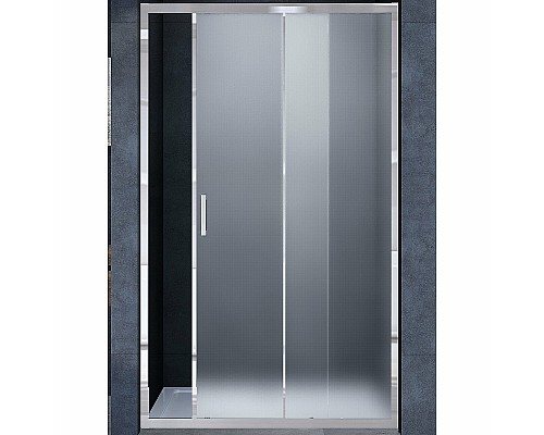 Душевая дверь Vincea Alpha 130 VDS-3AL130MT профиль Хром стекло текстурное