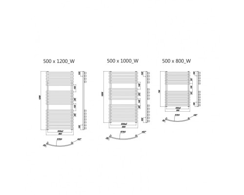 Полотенцесушитель Водяной Ravak Elegance 50x120 X04000083677