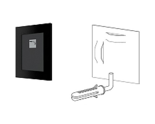 Зеркало Evoform Definite 45х35 BY 1326 в багетной раме - Витое серебро 28 мм