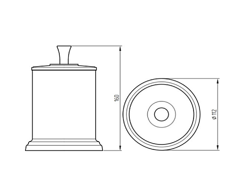 Баночка Migliore Fortuna 28337 Хром