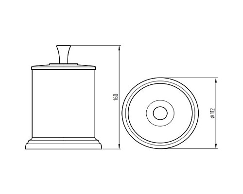 Баночка Migliore Fortuna 28337 Хром