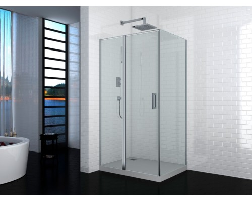 Душевой уголок Cerutti SPA Victoria 120x90 7742 профиль Хром стекло прозрачное