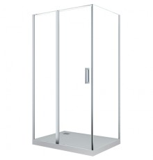 Душевой уголок Cerutti SPA Victoria 120x90 7742 профиль Хром стекло прозрачное