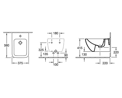 Биде подвесное Villeroy & Boch Venticello Plus 44110001 CeramicPlus