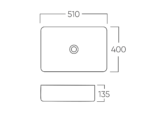 Раковина-чаша Bronze de Luxe Lacio 51 1073M Белая