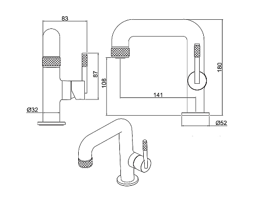 Смеситель для раковины Allen Brau Reality 5.32001-00 Хром