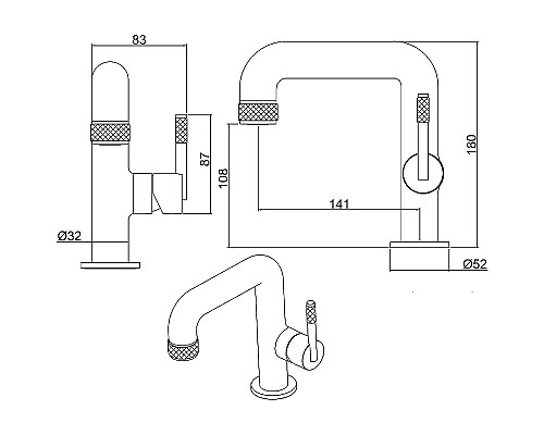 Смеситель для раковины Allen Brau Reality 5.32001-00 Хром