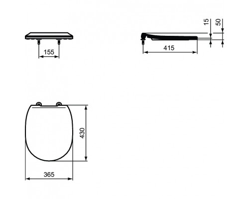 Комплект унитаза с инсталляцией Ideal Standard Connect P211601 с сиденьем Микролифт и клавишей смыва