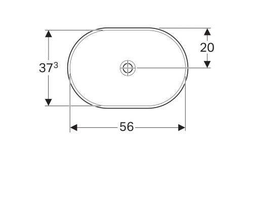 Раковина 60 см GEBERIT VariForm 500.730.01.2
