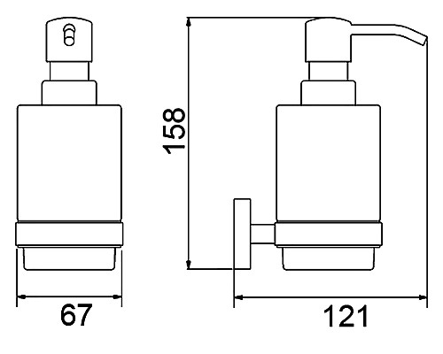 Дозатор Timo Selene 12039/03 черный