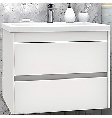 Тумба под раковину Art&Max Family-750-2C-SO-BL подвесная Белый глянец