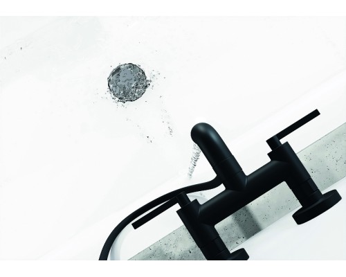 Смеситель для ванны Kludi Nova Fonte Puristic 205403915 Черный матовый