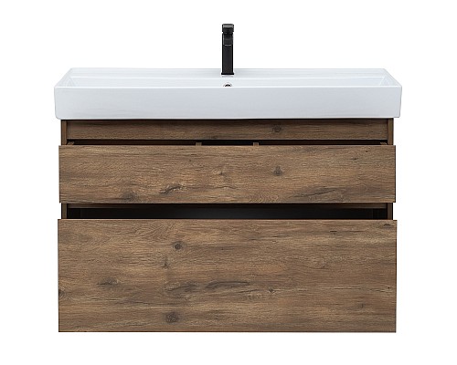 Тумба под раковину Aquanet Nova Lite Slim Synergy 100 249957 подвесная Дуб рустикальный