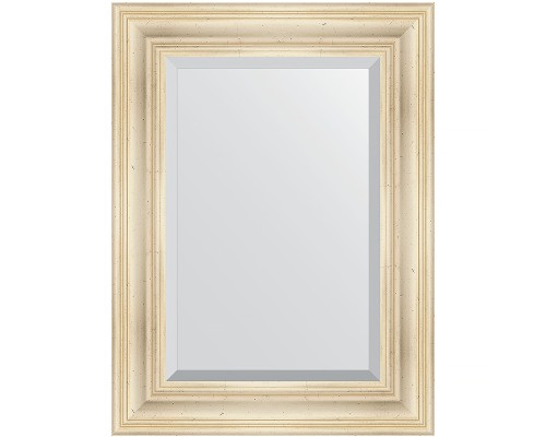 Зеркало Evoform Exclusive 79х59 BY 3393 с фацетом в багетной раме - Травленое серебро 99 мм