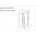 Душевой уголок Black&White Stellar Wind S815 BG 90x90 Черный матовый