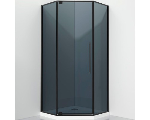Душевой уголок Black&White Stellar Wind S815 BG 90x90 Черный матовый