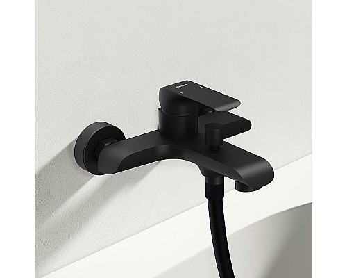 Смеситель для ванны Ravak Flat FL 022.20/150 X070175 Черный матовый
