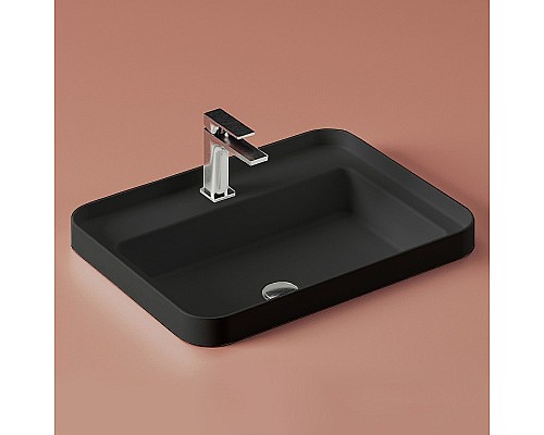 Раковина Artceram Fuori 60 TFL034 17 00 Черная матовая