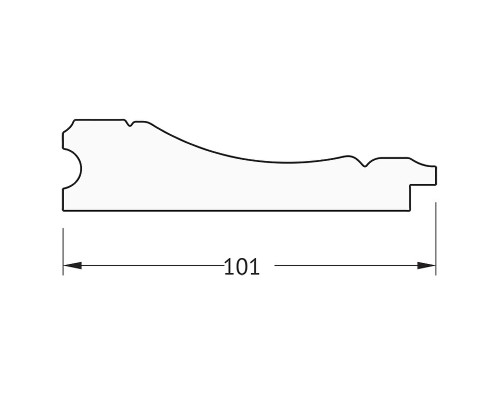 Зеркало Evoform Definite 143х83 BY 3320 в багетной раме - Вензель серебряный 101 мм