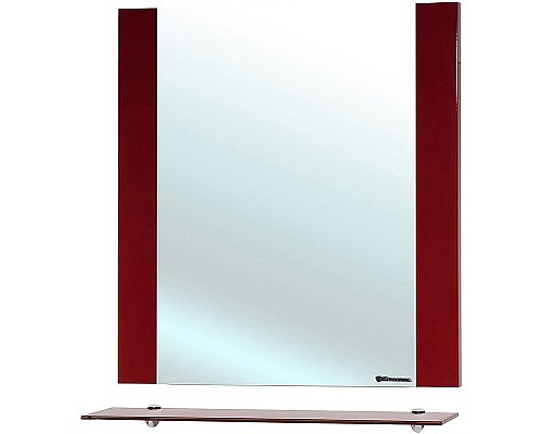 Зеркало Bellezza Рокко 80 4613713030033 с полкой Красное