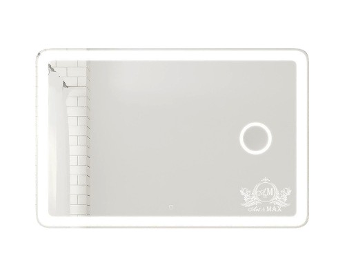 Зеркало Art&Max Latina AM-Lat-1200-800-DS-F-X3 с подсветкой с сенсорным выключателем