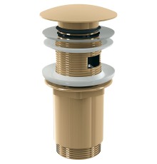 Донный клапан Alcaplast click-clack Золото глянец