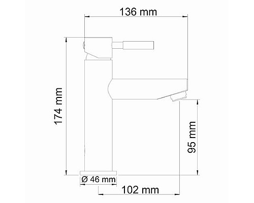 Смеситель для умывальника WasserKRAFT 4104