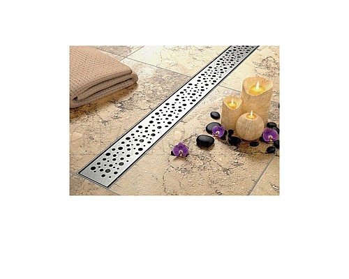 Решетка AlcaPlast Buble BUBLE-300M нержавеющая сталь матовая