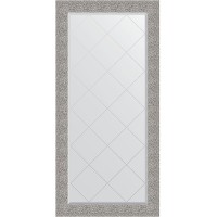 Зеркало Evoform Exclusive-G 158х76 BY 4281 с гравировкой в багетной раме - Чеканка серебряная 90 мм