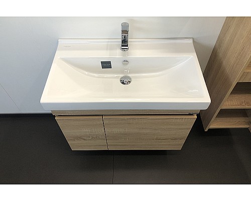 Тумба с раковиной Comforty Тромсе 80 00004142219 подвесная Дуб сонома