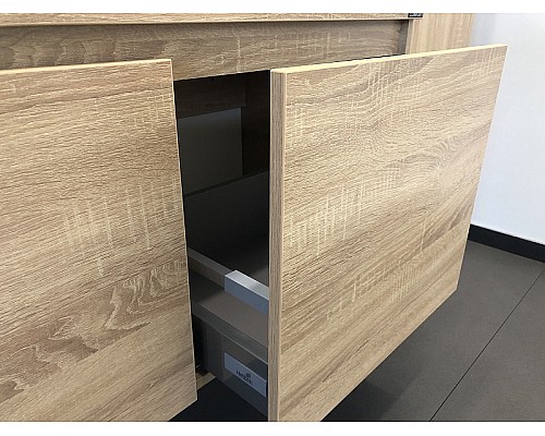 Тумба с раковиной Comforty Тромсе 80 00004142219 подвесная Дуб сонома