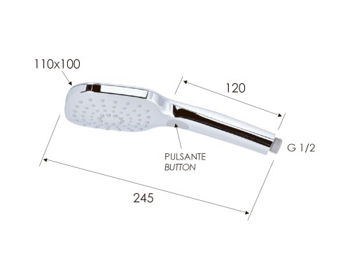 Ручной душ Remer 318CPX Хром