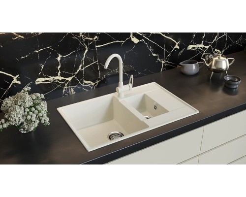 Кухонная мойка Ulgran Quartz Prima 780 1,5 K-06 Трюфель