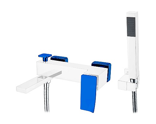 Смеситель для ванны Boheme Q 143-CRBlue.2 Хром Синий