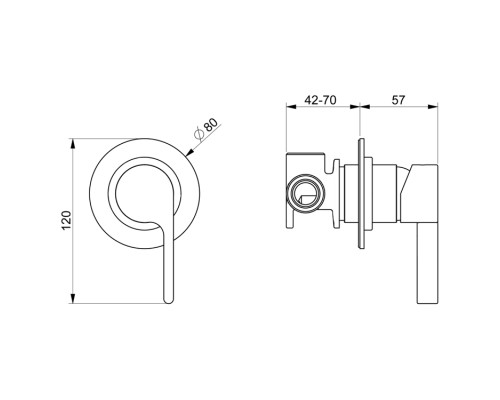 Смеситель для душа Webert DoReMi DR880101560