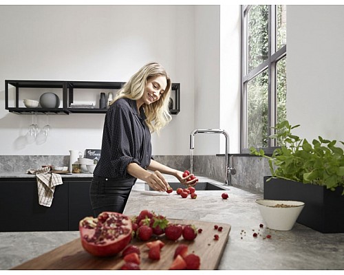 Смеситель для кухни Hansgrohe Talis M54 72806670 Черный матовый