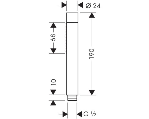 Ручной душ Axor Starck 28532000 Хром