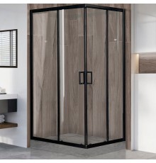 Душевой уголок Royal Bath HPD 120х100 профиль Черный стекло прозрачное