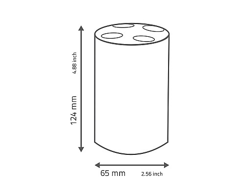 Стакан для зубных щеток Ridder Disco 2103208 Коричневый