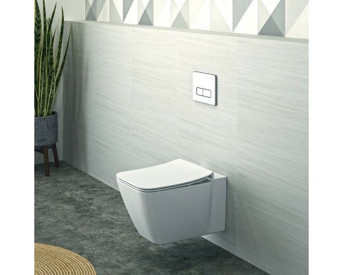 Комплект унитаза с инсталляцией Ideal Standard Strada II P387001 с сиденьем Микролифт и клавишей смыва