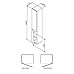 Шкаф-колонна подвесной AM.PM Gem M90CHL0306WG 300 мм
